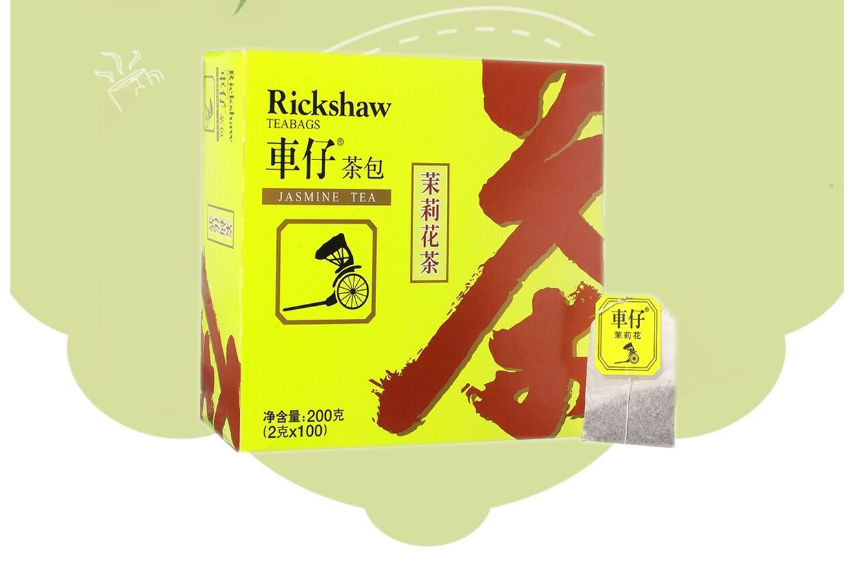 立顿车仔茶包茉莉花茶100包盒袋泡茶
